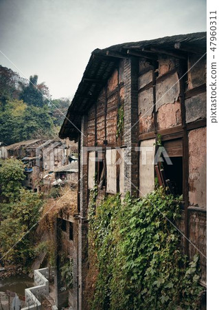 Xiahao Old street closeup 47960311