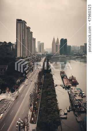 Chongqing Urban buildings aerial Chongqing Urban buildings aerial 47960325