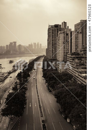 Chongqing Urban buildings aerial Chongqing Urban buildings aerial 47960328