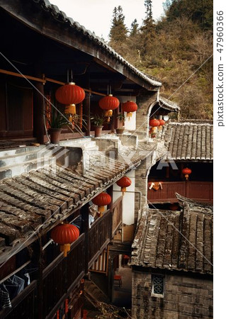 Fujian Hakka courtyard Fujian Hakka courtyard 47960366
