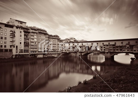 Florence Ponte Vecchio bw 47961643
