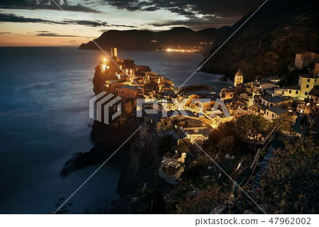 Vernazza at night in Cinque Terre 47962002