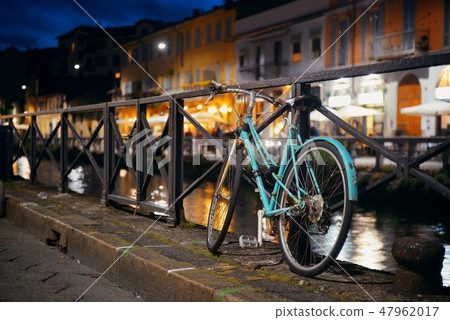Naviglio Grande canal bike Naviglio Grande canal bike 47962017