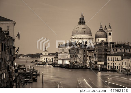 Venice Grand Canal night 47962138