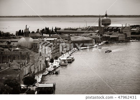 Venice skyline viewed from above 47962431