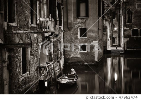 Venice canal morning 47962474