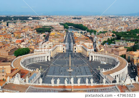 Rome city panoramic view 47963823