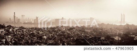 Xiamen city viewed from Gulangyu 47963905
