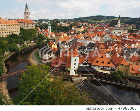 Citrus Krumlo的城堡和舊城區 Citrus Krumlo的城堡和舊城區 47965065