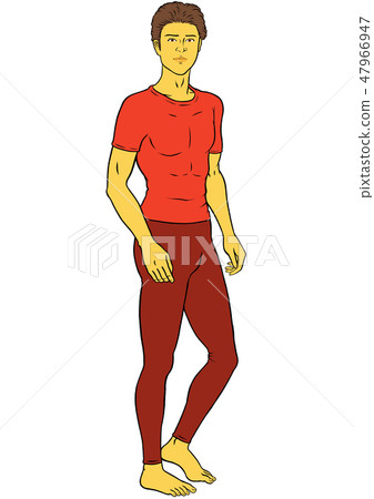 瑜伽健身年輕人 瑜伽健身年輕人 47966947