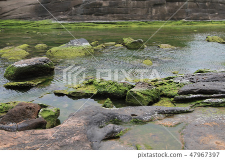 view of Yehliu Geopark. It is a cape in the town  47967397
