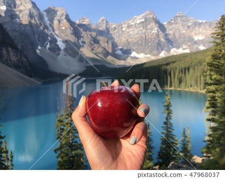 Rocky Mountain Canada Moraine Lake Rocky mountain in Canada Rocky Mountain Canada Moraine Lake Rocky mountain in Canada 47968037