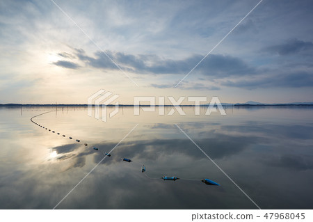 Kasumigaura湖的晚上風景 Kasumigaura湖的晚上風景 47968045