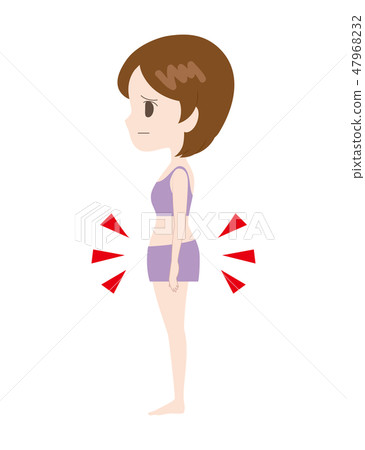 Complex woman with lower abdomen 47968232