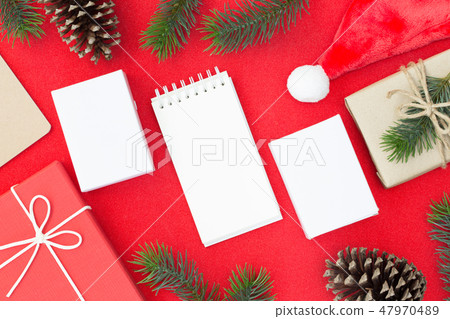 Top view of Christmas and happy new year Top view of Christmas and happy new year 47970489
