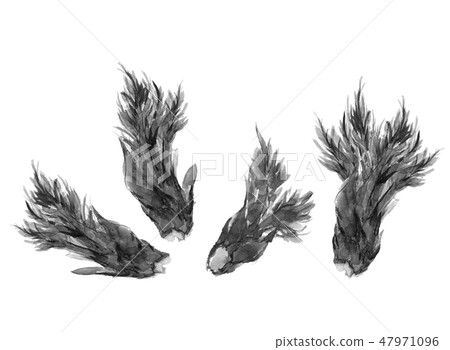 榻榻米的竹林水墨畫單調 榻榻米的竹林水墨畫單調 47971096