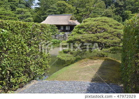 Song Shinkin-tei超越Katsura Rikyu池塘 Song Shinkin-tei超越Katsura Rikyu池塘 47972029