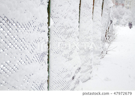 Snow-covered Rabitz grid 47972679