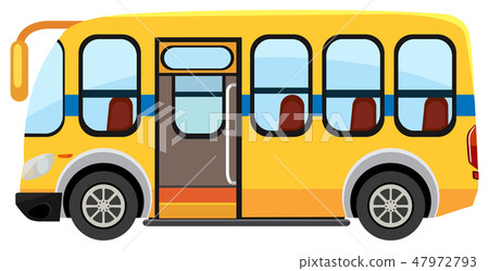 A school bus on white background 47972793