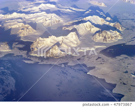 Northern Antarctic Peninsula high altitude view. 47973867