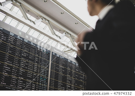 flight information, airport, electric bulletin board 47974332