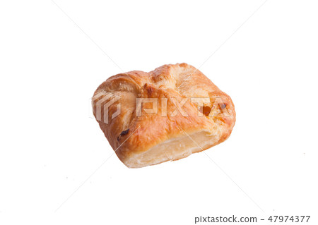 Stuffed chees pie isolated on white background 47974377