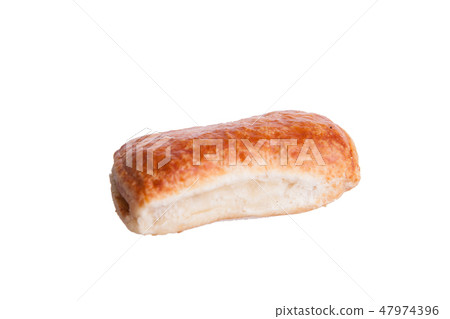 Puff and tasty pastry isolated on white background Puff and tasty pastry isolated on white background 47974396