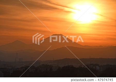 Sunset Mt. Fuji 47974745