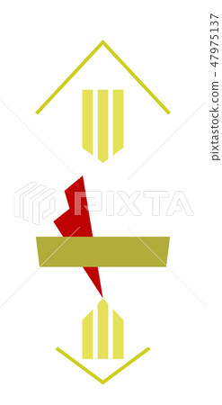 Vector's New Year icon New Year red white 47975137