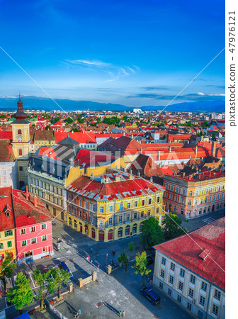 Holy Trinity Church and Council Tower Sibiu city Holy Trinity Church and Council Tower Sibiu city 47976121