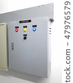 Electric power control box mounted on the wall 47976579
