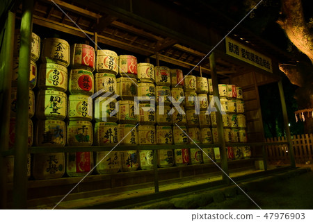 <Dedication> New Year's New Year Nagoya Atsuta Jingu Shrine sake culture <Dedication> New Year's New Year Nagoya Atsuta Jingu Shrine sake culture 47976903