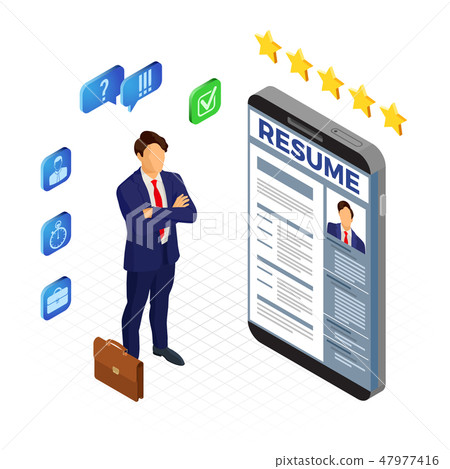 Isometric Employment and Hiring Concept Isometric Employment and Hiring Concept 47977416