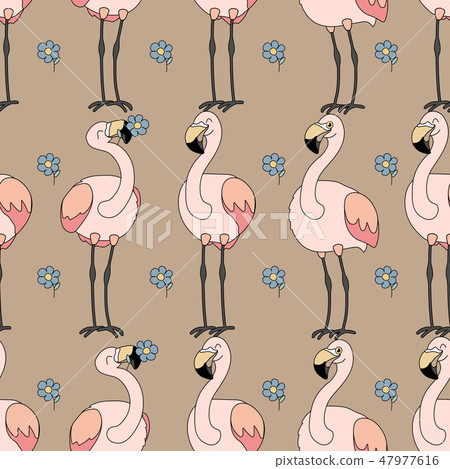 vector animals seamless pattern 47977616