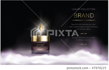 Night cosmetic series for face skin care Night cosmetic series for face skin care 47978225