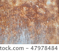Texture material Rusted wall iron plate 47978484