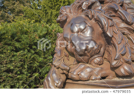 Luebeck lion at Holsten Gate in Luebeck 47979035