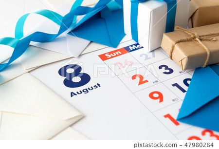August Calendar Gifts Birthday Anniversary 47980284