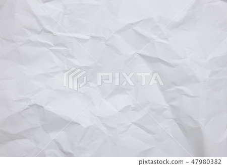White crinkle paper sheet background with textures White crinkle paper sheet background with textures 47980382