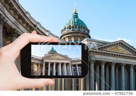 Kazan Cathedral in Saint Petersburg city 47981756