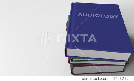 Book with AUDIOLOGY title. 3D rendering Book with AUDIOLOGY title. 3D rendering 47982191