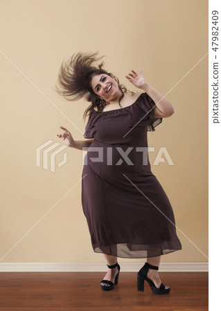 Fat woman in high on sale heels