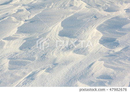 Snow on the frozen river, a natural background Snow on the frozen river, a natural background 47982676