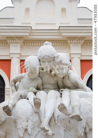 Fountain Kids and a Frog or Jeunesses by French artist Max Blonde exhibited at Paris Salon in 1904 Fountain Kids and a Frog or Jeunesses by French artist Max Blonde exhibited at Paris Salon in 1904 47983088