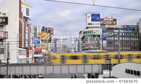 View of Tokyo Townscape in Takadanobaba Station in Japan 47983670
