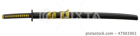 Japanese Sword illustration / Sheath (Samurai / Samurai) 47983901