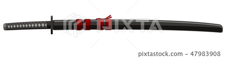 Japanese Sword illustration / Sheath (Samurai / Samurai) 47983908
