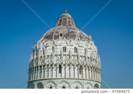 Pisa Baptistery decoration close view 47984875