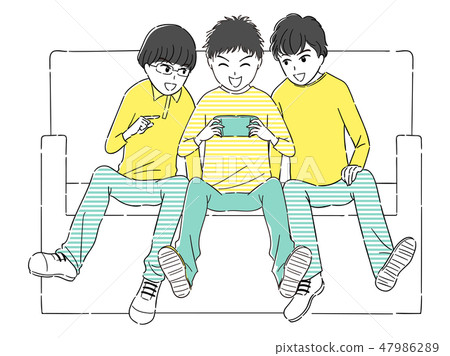 喜歡玩遊戲的朋友3人 47986289