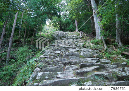 The approach of stone steps The approach of stone steps 47986761